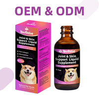 Complément Liquide pour le Soutien des Articulations et de la Peau Mobilité et Santé Cutanée Collagène de Poisson et Glucosamine pour Chiens 60 ml (2 fl oz) Thérapie