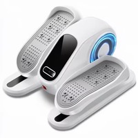 Máquina Elíptica de Escritorio con Certificación TUV, Entrenador Eléctrico Sentado, Control Remoto, 12 Velocidades, Silencioso, Electromagnético, Modo Manual y Automático, Aluminio