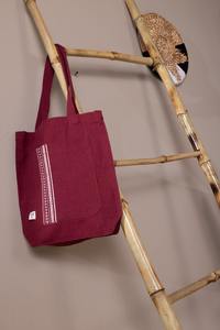 Bolso Tote de Moda para Mujer, de Tela de Algodón Egipcio, con Cierre de Cremallera, Forro de Lona, Asas Largas, Interior Espacioso para Uso Diario - Product Image 5