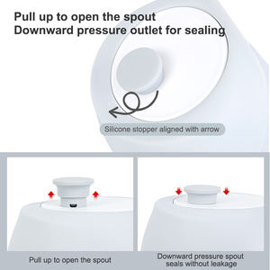 Bpa ücretsiz köpek besleme içme suyu şişesi fincan 550Ml seyahat açık taşınabilir katlanabilir silikon Pet köpek su şişeleri kediler köpekler için - Product Image 3