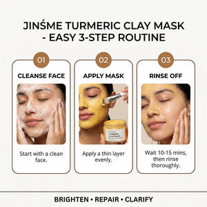 Mascarilla de Barro de Cúrcuma de 120g con Vitamina C, Limpieza Profunda, Antioxidante, Iluminadora e Hidratante para Todo Tipo de Piel - Product Image 5