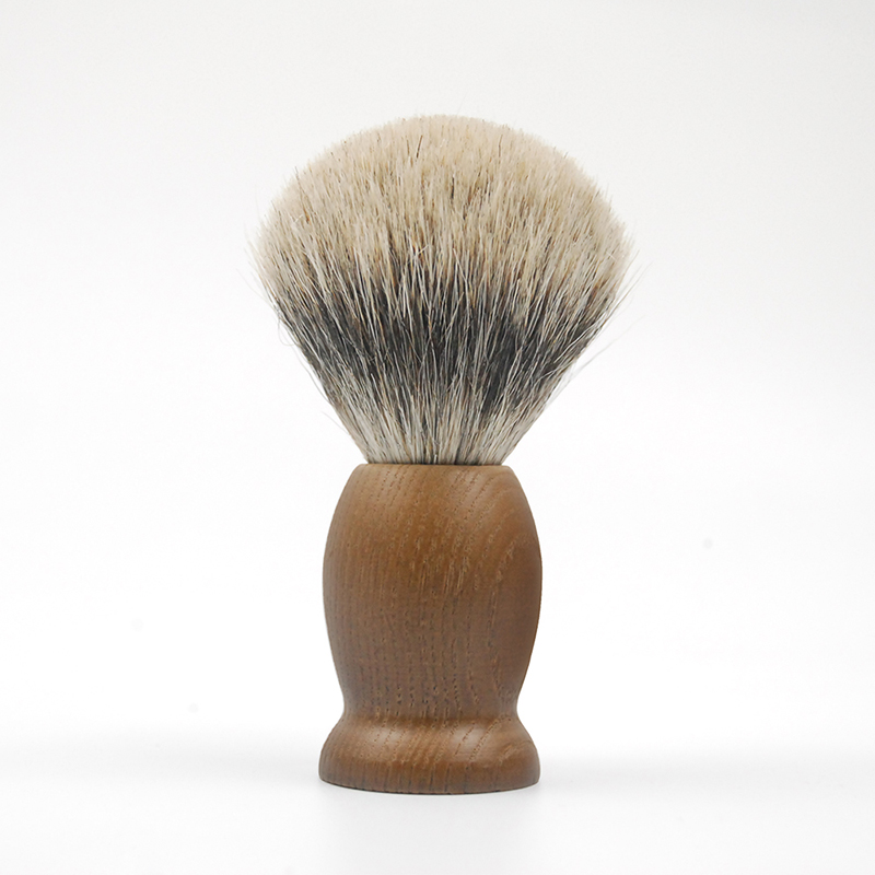 Polo éco à poils souples, pour le rasage, en bois, petite brosse, badge écologique, personnalisé, pour barbe