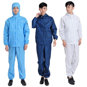 Tute Antistatiche Protettive Contro la Polvere Utilizzate in Fabbriche Alimentari, Elettroniche e Industrie Generiche - <span class=keywords><strong>Abbigliamento</strong></span> <span class=keywords><strong>da</strong></span> <span class=keywords><strong>Lavoro</strong></span> Antistatico - Product Image 3