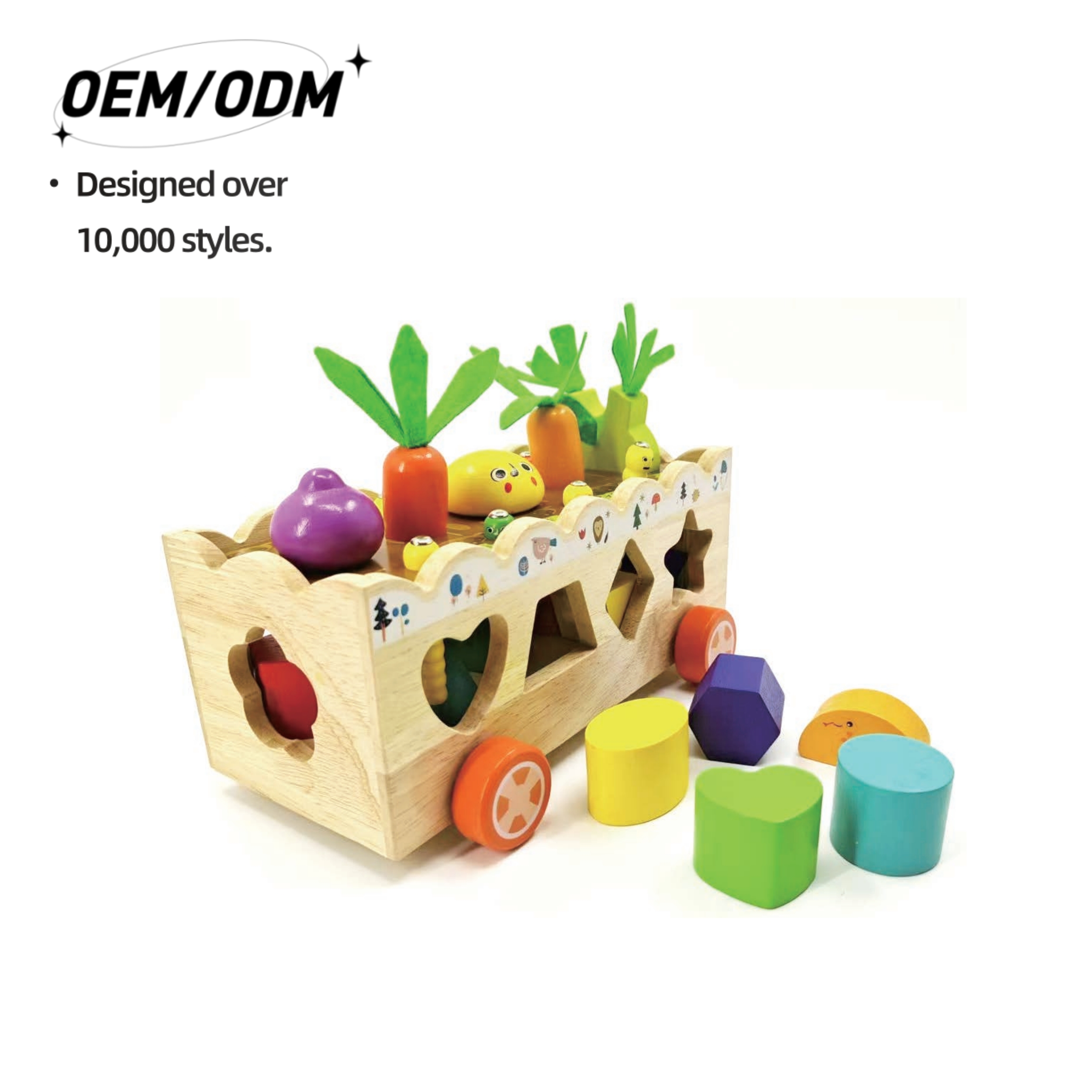 Vegetables Shape Sorter Bus