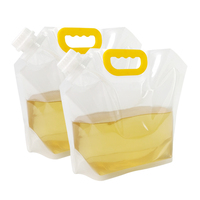 Pochette de stockage d'eau pliable de qualité alimentaire avec bec verseur sac à eau de grande capacité pour pique-nique en plein air pour le camping et la randonnée