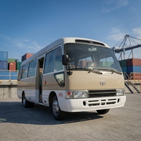 Autobus Coaster d'occasion à conduite à droite de 19 places, fourni par des fabricants chinois, à vendre