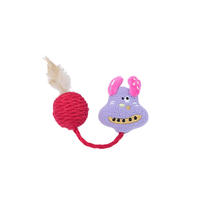 Jouet pour chat en sisal et plumes, classique et adorable, en gros