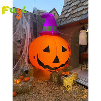 Calabaza inflable LED inflable grande de Halloween con sombreros Suministro directo de fábrica de alta calidad