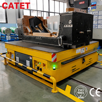 Carro Eléctrico de Riel para Carga Pesada de 5 Toneladas, Equipo de Manipulación con Tracción sobre Rieles para Transporte de Componentes Industriales