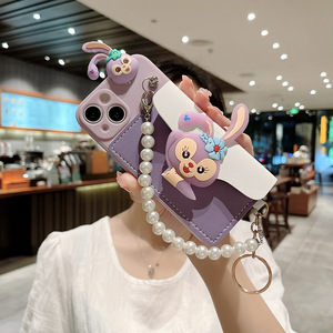 Funda de piel sintética con bolsillo trasero para móvil, billetera de calidad con cordón, para <span class=keywords><strong>Iphone</strong></span> <span class=keywords><strong>14</strong></span>, 13, 12 series - Product Image 5