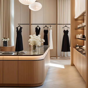 Rak & kabinet Display pakaian wanita, Toko Khusus Modern dengan rak Tampilan fitur yang dapat disesuaikan - Product Image 1