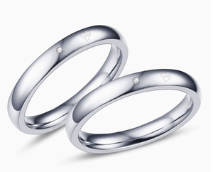 Anillo de eternidad de acero inoxidable chapado en oro de 18 quilates a la moda, garra con forma de número de circón para boda, compromiso, aniversario, fiesta, promesa - Product Image 6