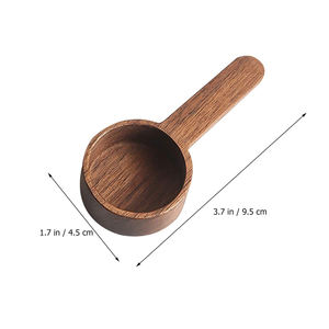 지상 콩 커피 또는 차 수프 요리 교반 측정 및 혼합을위한 나무 차 국자 주방 도구 - Product Image 6