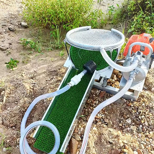 Portable Small Gold Pan Machine <b>Gasoline</b> Powered Vibrating Gold Separator for Outdoor Gold Spiral Separator Pump Motor - Product Image 2
