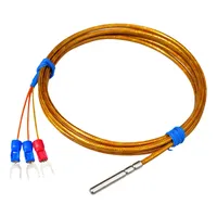 WAPT-035-GK-PT100 Wasserdicht Edelstahl -50 bis 350℃ 4x30mm Geflechtkabel PT100 RTD Temperatursensor