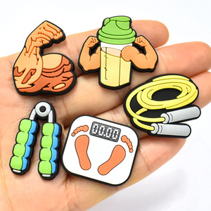 Sports and Fitness Style Clog Accessories Designer <strong>Charms</strong> Slippers Decorations PVC Designer <strong>Footballs</strong> Shoes <strong>Charms</strong> - Product Image 2