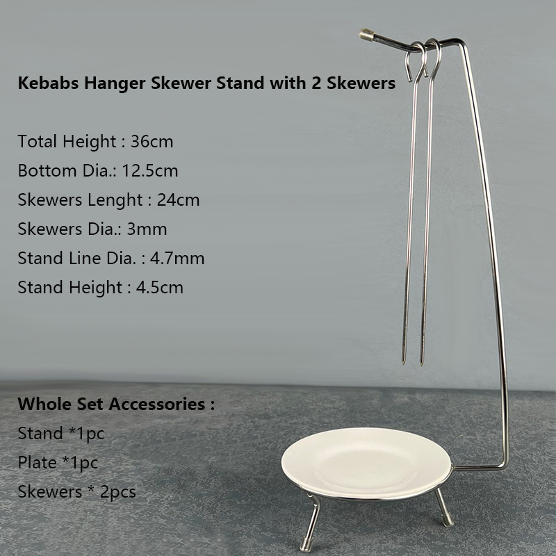Silver with 2 Skewers