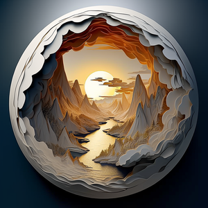 Puzzles en papier écologiques personnalisés de <span class=keywords><strong>paysage</strong></span> rond pour adultes et enfants - Product Image 1