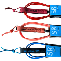 Laisse de surf personnalisée avec logo, cordes de jambe en TPU de haute qualité, cordon de laisse OEM&ODM, laisse de contrôle de planche de surf super résistante