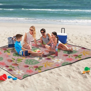 Hawaiian Custom Lehau Flower 3D Digital Sublimation Print <b>Picnic</b> Mats 60X80in Portable Roll up Folding Square Outdoor <b>Picnic</b> Bag - Product Image 6