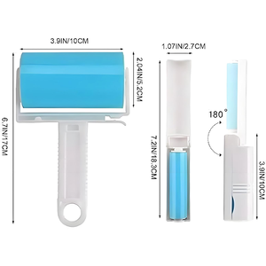 Reusable Sticky Manual Pet Hair Remover Gel Lint <b>Roller</b> Easy Home Cleaning <b>Tool</b> for Cats Dogs Furniture Couch Carpet Dusty - Product Image 6