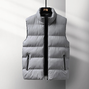 Produits Tendance 2025 – Gilet matelassé décontracté imperméable sans manches pour homme, avec fermeture éclair, collection Hiver, marque Black Label, style doudoune - Product Image 2