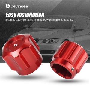 Bouchons anti-poussière de soupape de remplissage de ligne de <span class=keywords><strong>climatisation</strong></span> Bevinsee pour BMW E36 E46 E60 E90 E92 Z4 E85 X1 X3 X5 64538387438 64538387437 - Product Image 2
