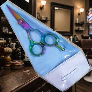 Ciseaux de coiffure professionnels pour droitiers, à long manche, en acier inoxydable, ciseaux de barbier, ciseaux de coiffure de qualité supérieure pour salon - Product Image 1