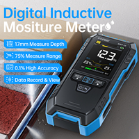 FNIRSI WMT-10 Hygromètre Inductif pour Bois, Détecteur d'Humidité sans Contact pour Bois, Métaux, Murs Humides, Non Destructif, Garantie 1 An