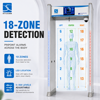 Detector de Metales Tipo Puerta para Seguridad Escolar con Pantalla LCD Inteligente y Baja Tasa de Falsas Alarmas, Solución de Seguridad para Campus