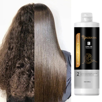 Traitement à la kératine professionnel, crème lissante pour cheveux à la kératine brésilienne au chocolat pour lisser les cheveux