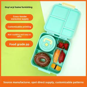 Cute Thermos <strong>Lunch</strong> <strong>Box</strong> With Spoon and Fork Set Loncheras Insulated Food Jar Leak-Proof Bento Boxes Cutlery for Kids School - Product Image 2