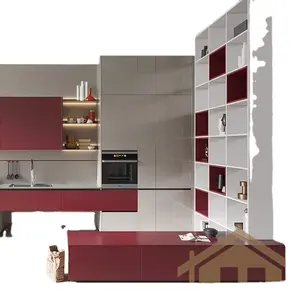 Lacca fornitore di mobili da cucina per mobili in legno moderno modulare