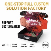 Caja de Cartón Corrugado Negro Mate Biodegradable y Ecológica Personalizada, Cierre Magnético, Forro de Esponja, Impresión a Cuatro Colores