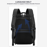 Sac à dos unisexe de haute qualité à coque rigide, design extensible intelligent, sac à dos de cabine, grande capacité et imperméable, sacs à dos pour ordinateur portable