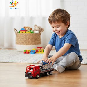 AJB 18CM Lastwagen 9CM Motorrad Friktionsfahrzeug Trägheitsgleitauto Lehrreiches Spielzeug für Kinder - Product Image 1