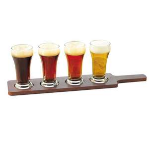 Bar Bandeja de vuelo de madera promocional Tablero de vuelo de vaso de chupito para whisky - Product Image 1