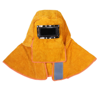 Capucha soldadora de cuero de vaca oscurecimiento automático lente de filtro Solar equipo de protección tapa de trabajo para cascos de soldadura