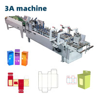 Machine à plier et à coller les boîtes en ligne droite CQT-650 avec pré-pliage et collage latéral, idéale pour l'emballage des accessoires mobiles et technologiques