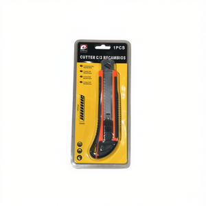 Mnj Cutter Knife With 3 Replacement Blades Utility Knife For Cutting And Crafting Tasks - Product Image 1