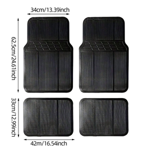 Juego de 4 Alfombrillas de Goma Acanaladas para Coche, Anti-Suciedad, Impermeables, Envío Directo desde la UE, Stock en Polonia - Product Image 6