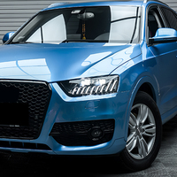 Ensemble de phares LED KGKB pour Audi Q3 RSQ3 8U 2013-2018, double lentille de projecteur, clignotant séquentiel, démarrage dynamique, Plug & Play