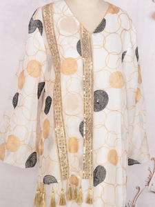 Robe musulmane Ladynew Paillettes Tassel Pendentif Dresssaudi Abaya Designs 2024 Robe musulmane Robes formelles de luxe Abayas - Product Image 6