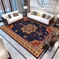Tapis de grande surface de style pastoral classique, en fibre de polyester, tapis 3D, décoration intérieure, salon, nouveauté