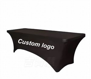 Fitted And Tight <strong>Cloth</strong> <strong>for</strong> Rectangle <strong>Table</strong>, Wrinkle-Free And Stretch <strong>Table</strong> Cover <strong>for</strong> Party, Wedding, Banquet And Birthday. - Product Image 2