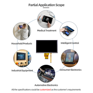 Ngoài trời độ sáng cao 400 nits 800x480 50pin Điện dung màn hình cảm ứng <span class=keywords><strong>7inch</strong></span> TFT <span class=keywords><strong>LCD</strong></span> Module bảng điều chỉnh <span class=keywords><strong>LCD</strong></span> hiển thị - Product Image 4