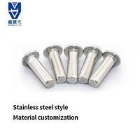 Fournisseur d'usines sur mesure de rivets tubulaires métalliques creux non standard à tête plate résistante aux chocs