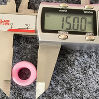 Poulie à œillets rose en alumine pour fil industriel – Guide de fil en céramique – Pièces en céramique avec services de cintrage et de découpe