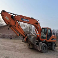Doosan Dh210w-7 Excavateur sur pneus d'occasion à vendre Machine d'occasion Excavateur sur pneus Dh210w-7 Doosan d'occasion en stock