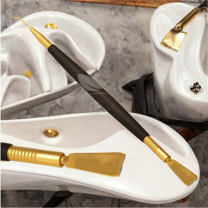 Pinceau double embout professionnel végétalien en métal Lami 2025 pour le lifting des cils et des sourcils avec logo personnalisé - Product Image 3